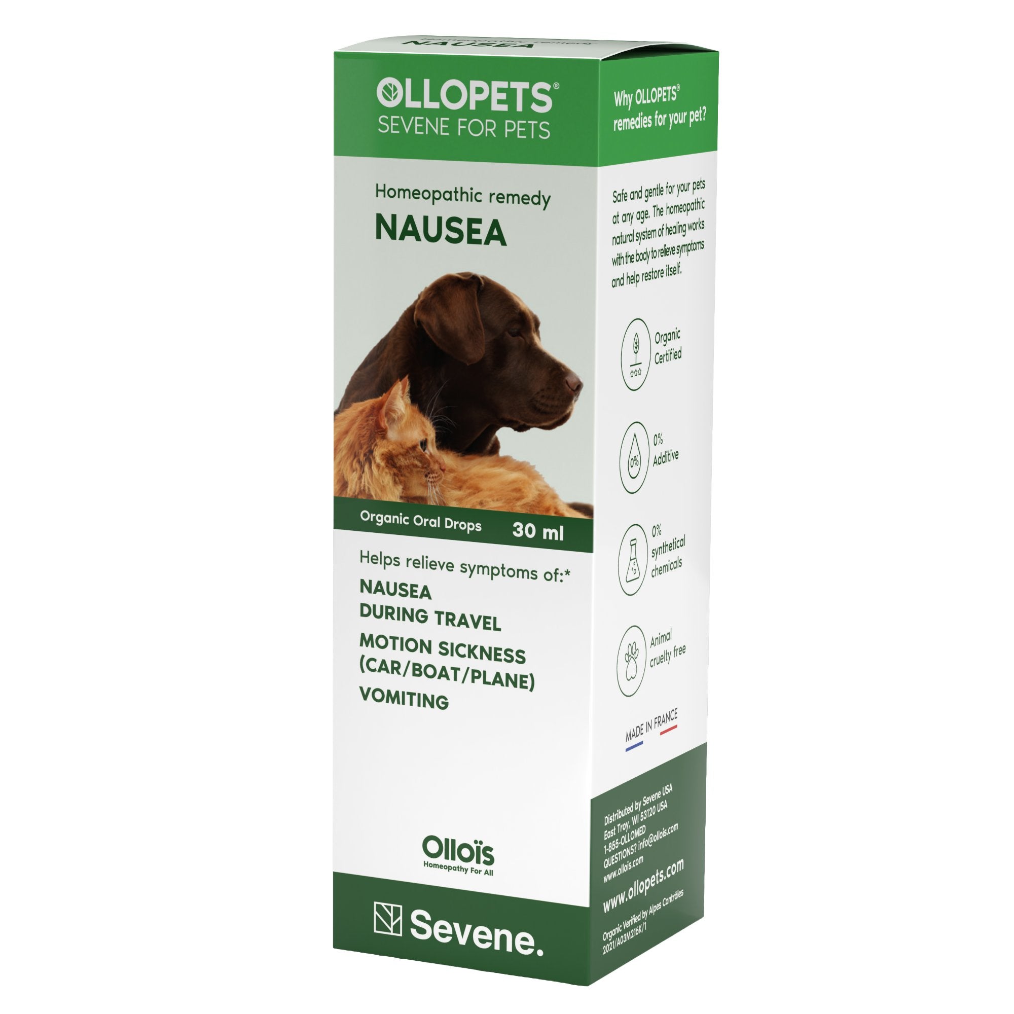 Ollopets Nausea Relief for Pets — 30 ml box