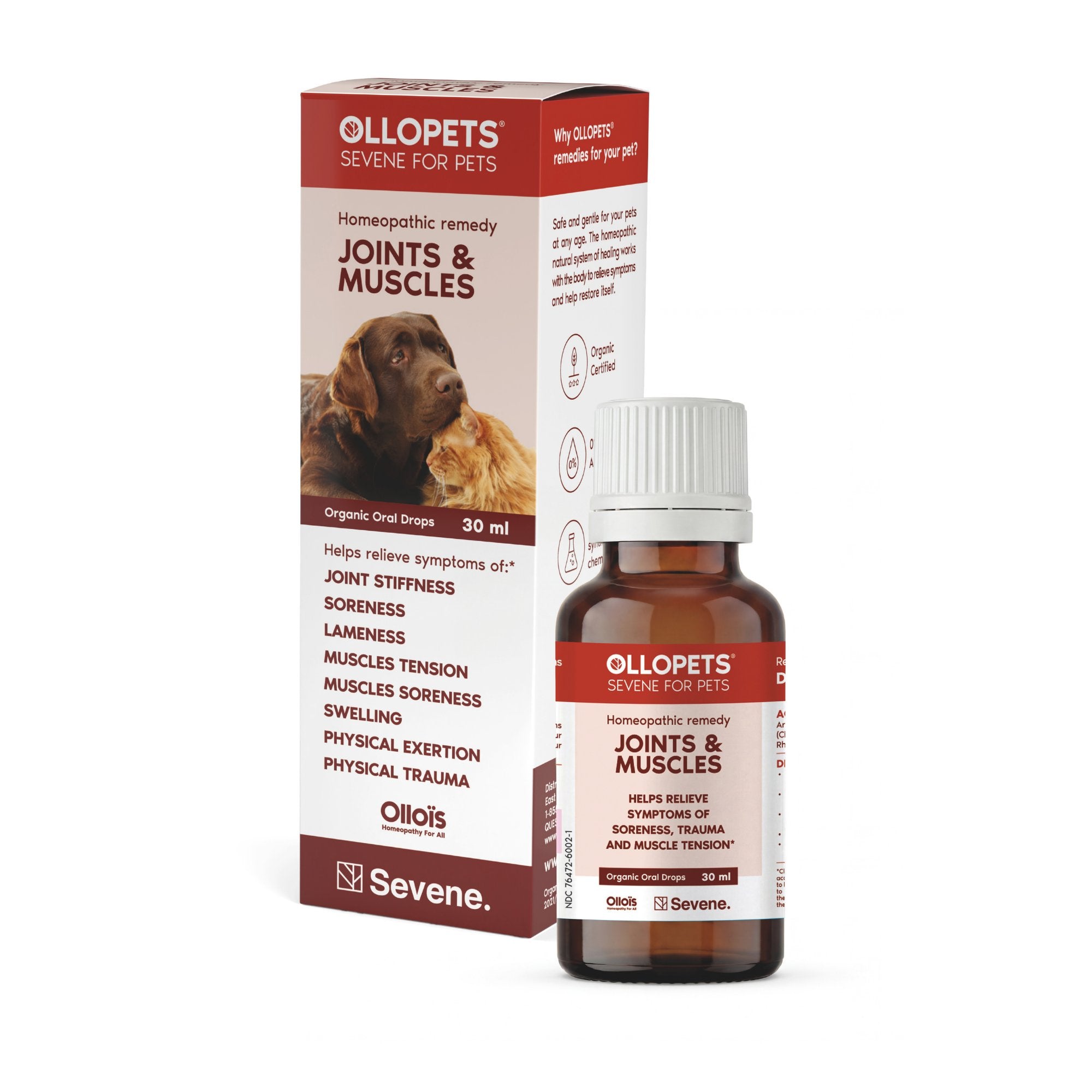 Ollopets Joint & Muscle Support for Dogs & Cats — box and bottle