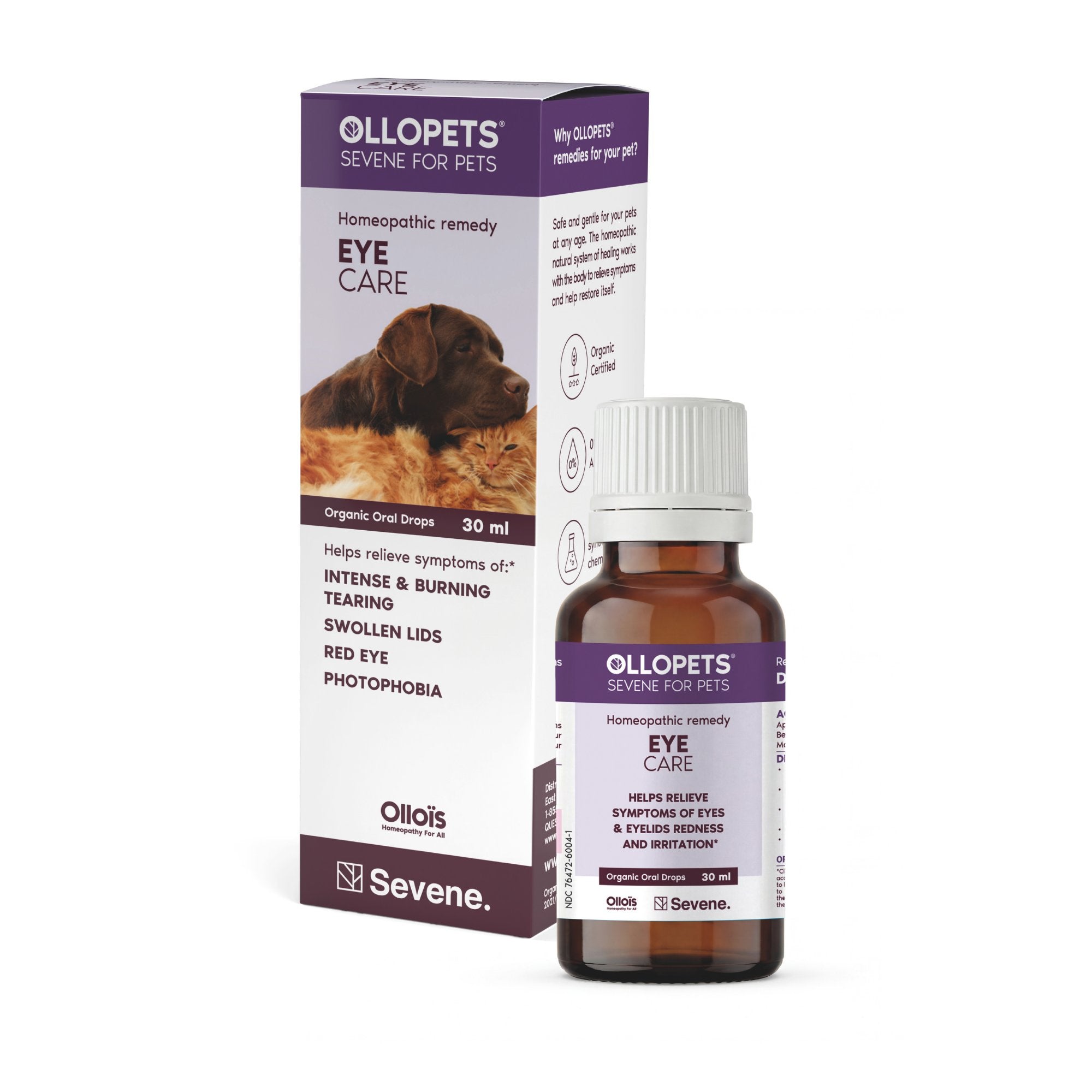 Ollopets Eye Care for Pets — box and bottle