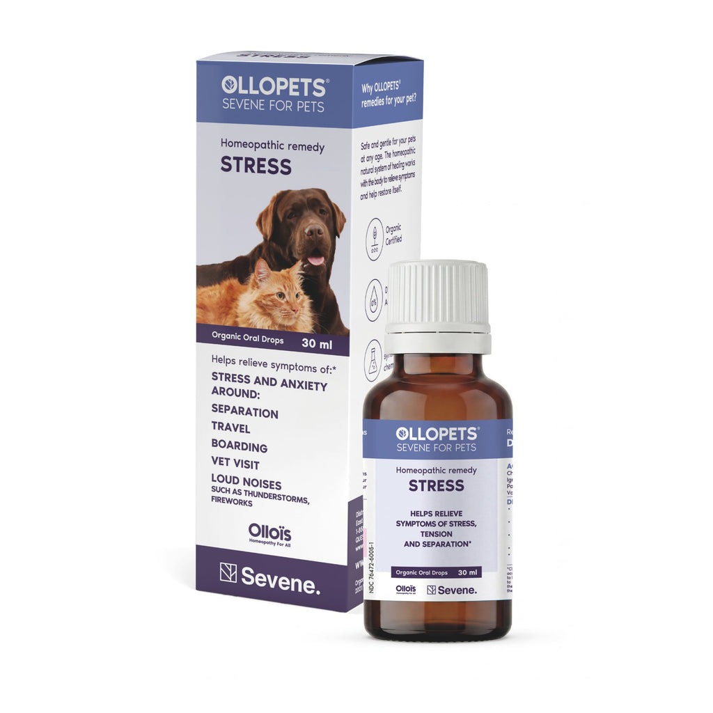 Ollopets Calming Drops for Dogs & Cats — box and bottle