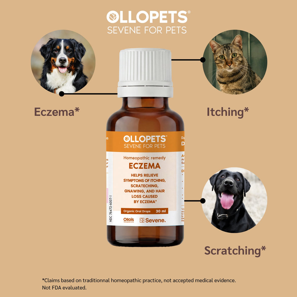 Ollopets Eczema Relief for Dogs & Cats — symptoms this remedy supports