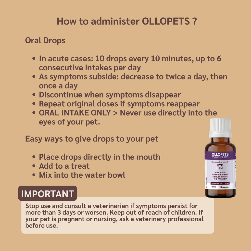 Ollopets Eye Care for Pets — how to administer